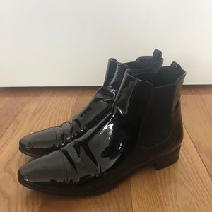Prada patent leather Chelsea ankle boots size 9